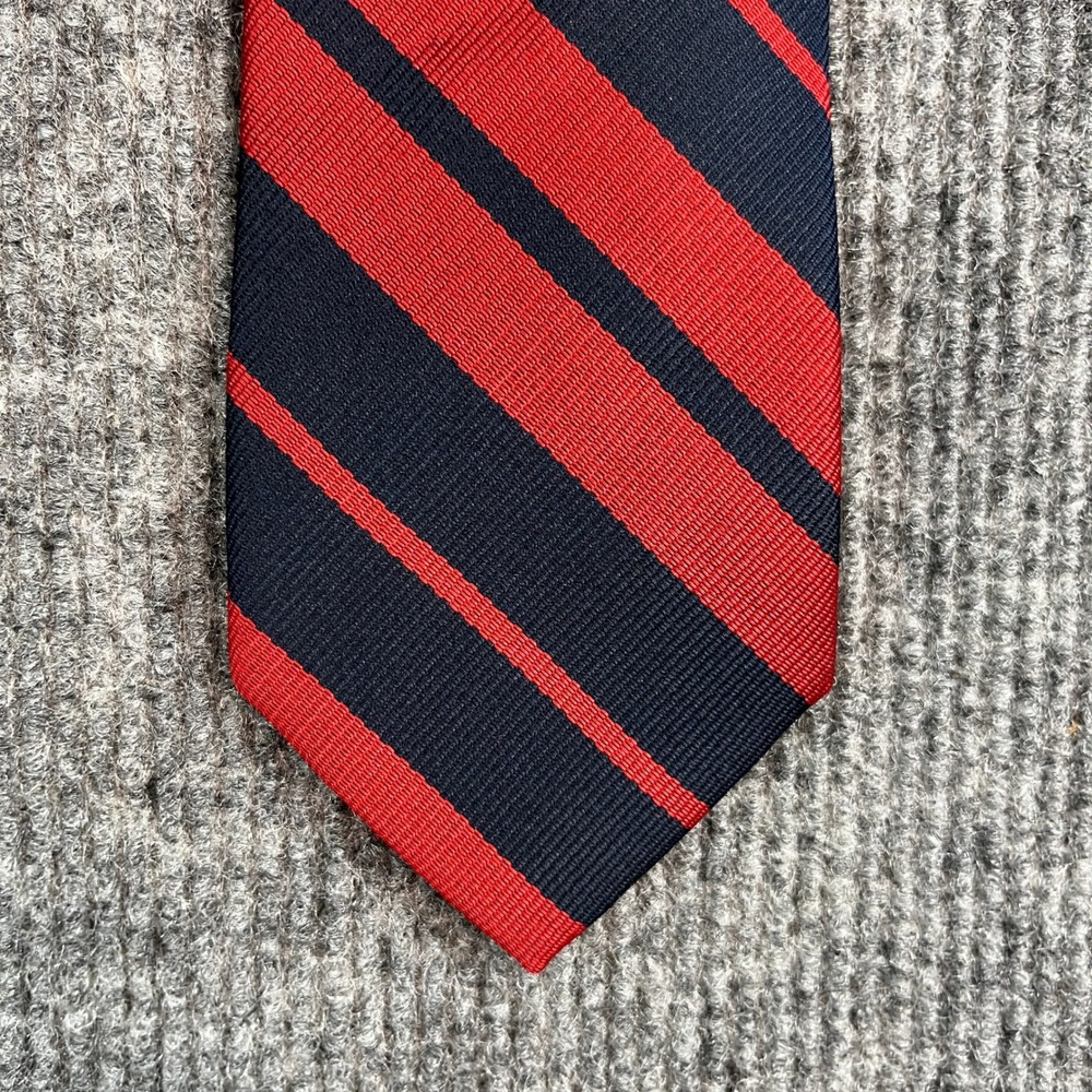 The Childrens Place Boys Navy Blue Red Striped Repp Necktie Formal School Tie